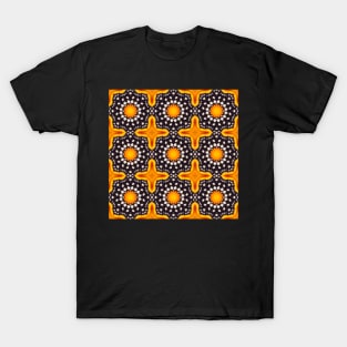 Orange and Black Monarch Butterfly Pattern 7 T-Shirt